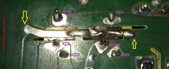 Honeywell L8148A Aquastat circuit board repair (C) InspectApedia.com Denys