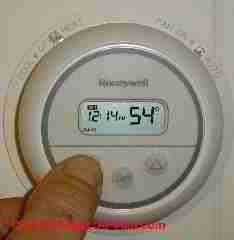 Honeywell digital room thermostat (C) Daniel Friedman