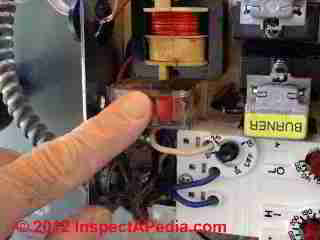 Honeywell R8182 internal reset switch assembly (C) D Friedman