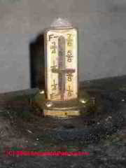Old oil tank gauge (C) Daniel Friedman
