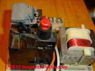 Reset switch on Energy Kinetics Oil Boiler (C) D Friedman