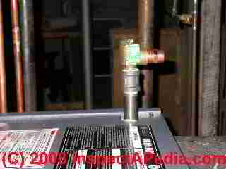 Relief valve missing extension
