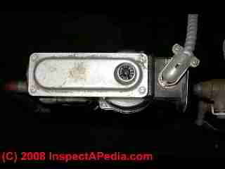 Water feed valve override button (C) D Friedman