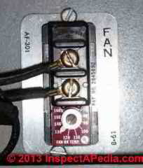 Therm-O-Disc Fan Limit Control Switch (C) InspectAPedia RE