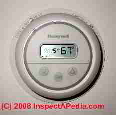 Traditional wall thermostat