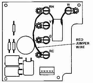 White Rodgers 4-wire 1F90 thermostat wiring diagram