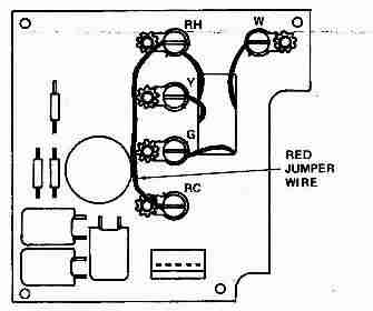 White Rodgers 4-wire 1F90 thermostat wiring diagram