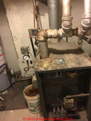 Weil McLean steam boiler pressure gauge (C) InspectApedia.com Wayne
