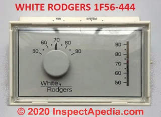 White Rodgers or Emerson Thermostat wiring reference chart - simplest case two-wire thermostat (C) Daniel Friedman