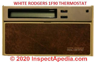 White Rodger 1F90 thermostat (C) InspectApedia.com
