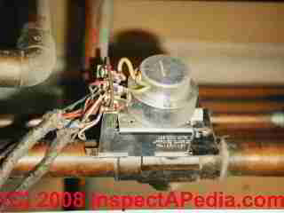 Heating zone valve with cover off
