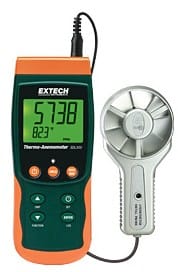 Extech ExTech_SDL300_Anemomete air speed or air flow rate measurement device and data logger - www.extech.com 