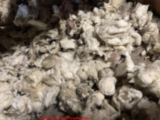 rock wool insulation (C) InspectApedia.com Robert