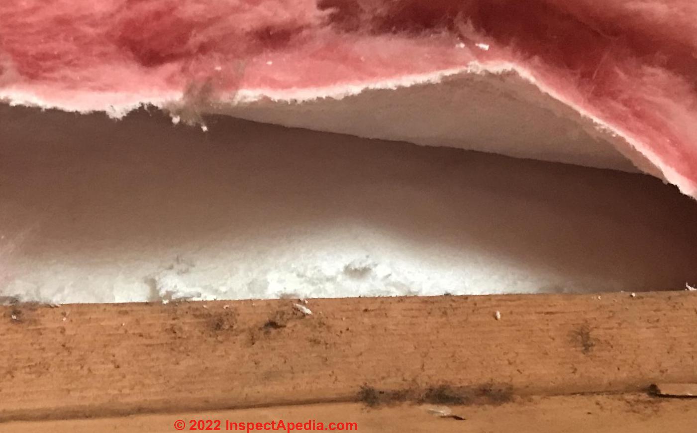 UFFI insulation (C) InspectApedia.com Martha