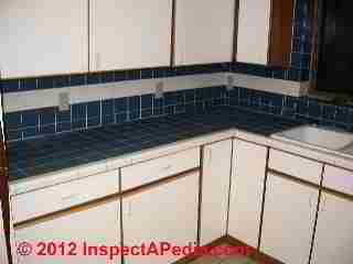 Ceramic tile countertop (C) D Friedman