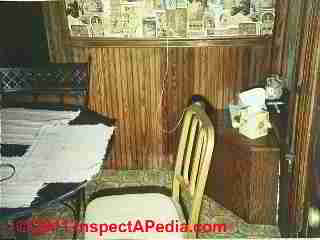 Wooden veneer wall paneling (C) Daniel Friedman