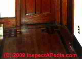 Chestnut baseboard trim (C) Daniel Friedman