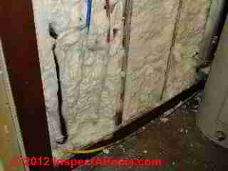Demilec open celled 1/2 lb foam insulation (C) D Friedman