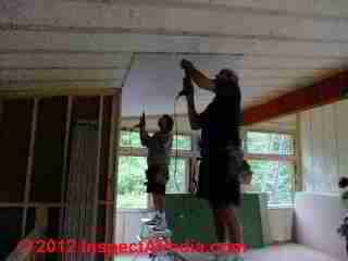 Drywall installatin, ceiling (C) D Friedman Eric Galow