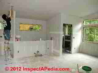 Taping drywall ceiling (C) D Friedman Eric Galow