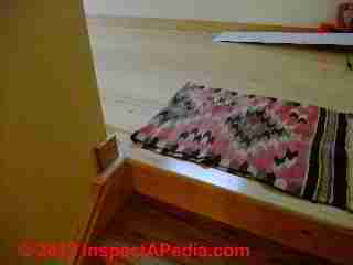 Stair trip slip and fall hazard example - using color cues (C) Daniel Friedman