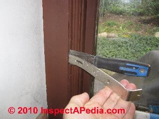 Window air leak seal procedure (C) Daniel Friedman