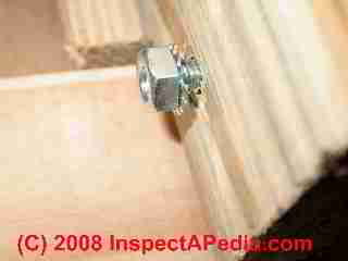 Loose stair hardware risks collapse (C) Daniel Friedman