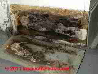 Water damaged interior trim (C) Daniel Friedman