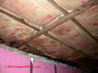 Basement ceilign insulation and vapor barrier placement (C) D Friedman
