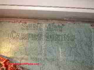 Antique Sanitary Carpet Lining Wanamaker Store (C) Daniel Friedman