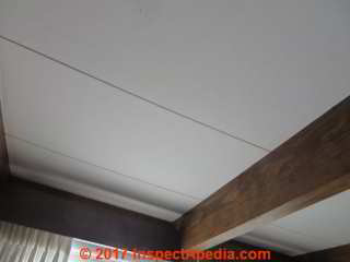 Insulating ceiling panels of fiberboard (C) Daniel Friedman