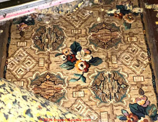 1920 home with Congoleum-like floral runner (C) InspectApedia.com Laurent