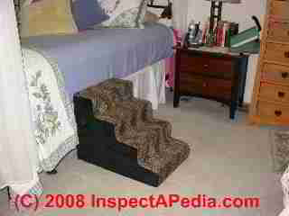 Mail order dog stair to climb into bed (C) Daniel Friedmanj