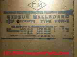 US Gypsum drywall stamp (C) Daniel Friedman