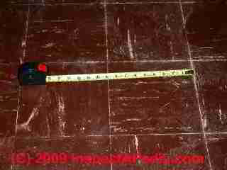 Asphalt asbestos floor tile (C) Daniel Friedman