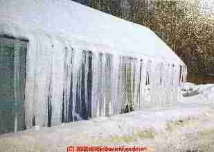 Severe ice dams, eaves to ground in Poughkeepsie NY