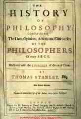 Photograph of an antique book on philosophy - before drywall was invented