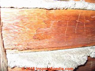 Hand split wooden lath used for plaster or stucco (C) Daniel Friedman