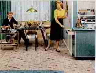 Congoleum Gold Seal linoleum flooring, Life Magazine 14 Feb 1955