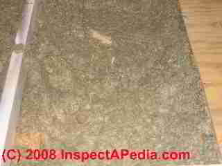 Brownish gray slag wool