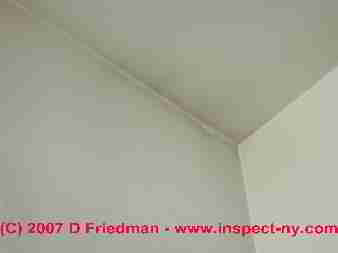Photograph of thermal tracking on an indoor wall