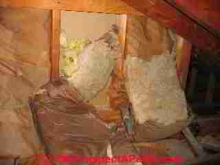 Falling wall insulation void (C) Daniel Friedman