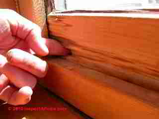 Rotted window sash (C) Daniel Friedman