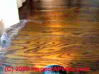 Cupped wood flooring (C) Daniel Friedman