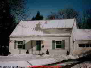 Ventilation problems under this snow covered roof (C) Daniel Friedman