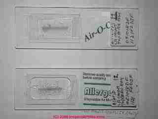 Air sampling cassette slide preparation (C) Daniel Friedman