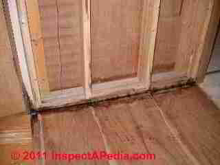 Leaks & mold growth in wall cavity, modular home exposed to rain during delivery (C) D Friedman