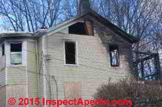 Kingston house fire damage & odors (C) Daniel Friedman