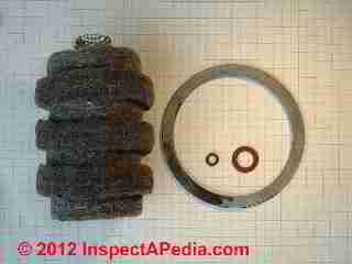 Heating oil filter cartridge & gaskets (C) D Friedman