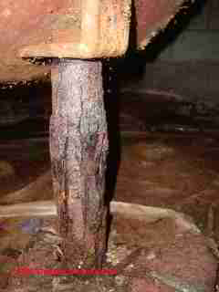 Photograph of  an oil tank with questionable support - courtesy Arlene Puentes, Kingston NY